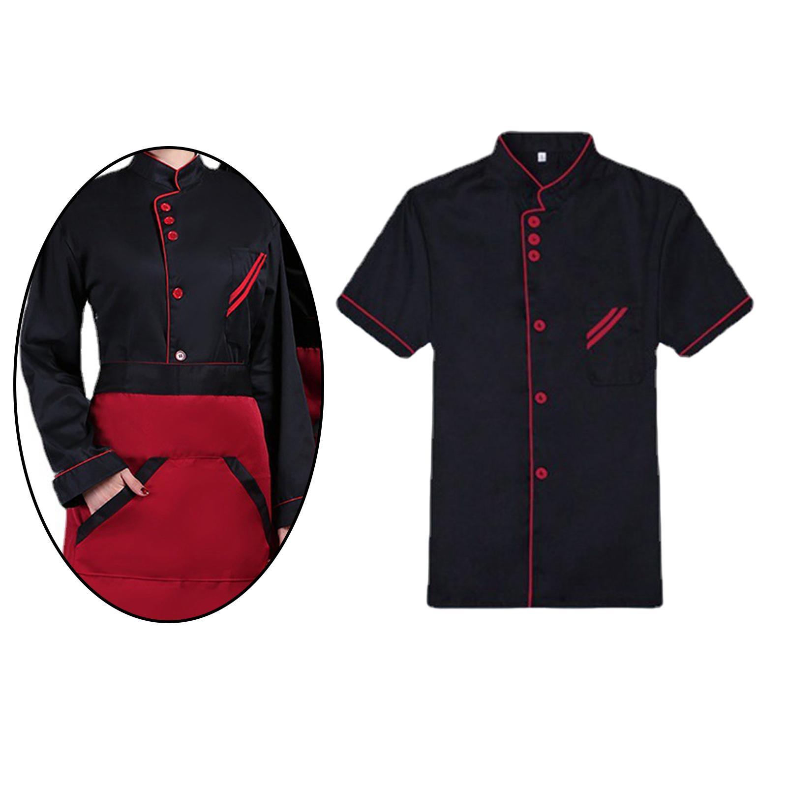 Chef Jacket Waiter Waitress Apparel Comfortable for