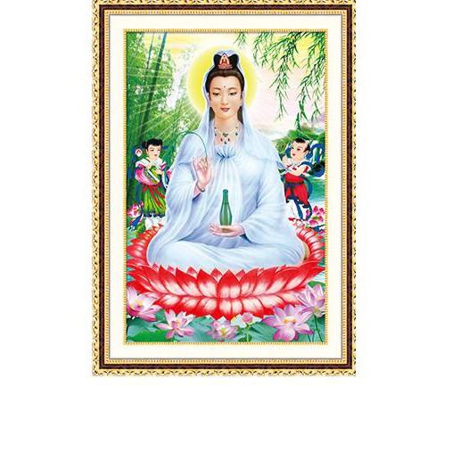 Tranh đính đá mẫu mới Quan Âm Bồ Tát-KT: 36x50