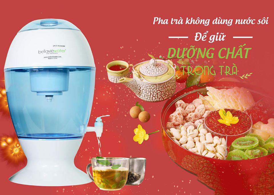 Combo Máy lọc nước gia đình tạo ion kiềm + 01 Lõi lọc thay thế - Hàng nhập khẩu Mỹ