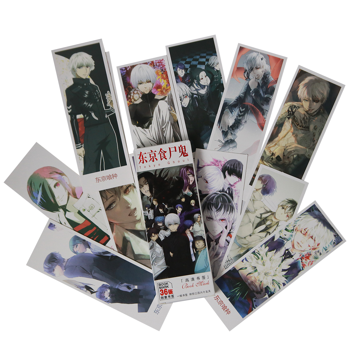 Hộp 36 Bookmark Đánh Dấu Sách Tokyo Ghoul