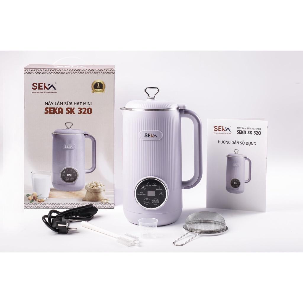 [Hàng Chính Hãng] Máy làm sữa hạt mini Máy nấu sữa hạt đa năng Seka SK320 600ml công suất 600W 6 chức năng bảo hành 12 tháng chính hãng