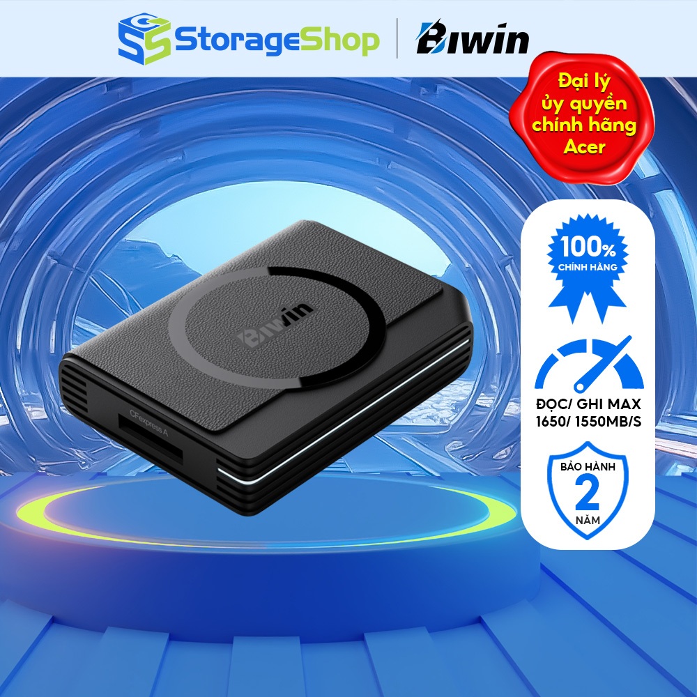 Đầu đọc thẻ CFexpress 4.0 Type-A Biwin Amber RA410 HÀNG CHÍNH HÃNG
