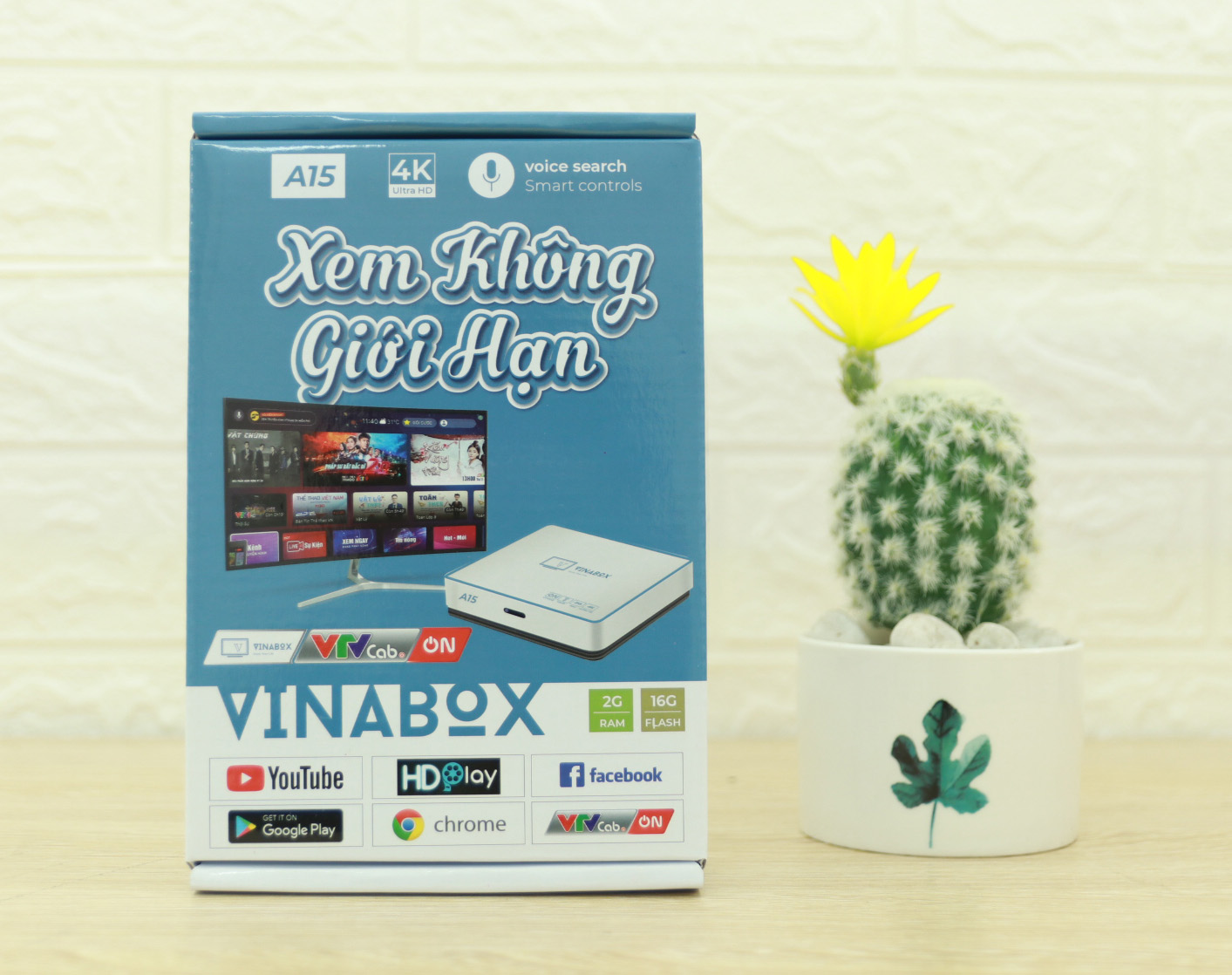 Android TiviBox Vinabox A15 Ram 2Gb Rom 16Gb - Hàng Chính Hãng