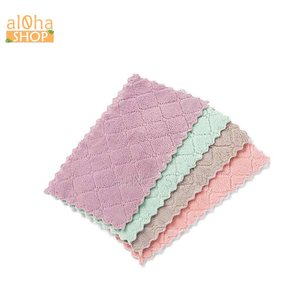 Giẻ lau bếp, bát đĩa, bàn ghế... - khăn lau đa năng siêu thấm giao màu ngẫu nhiên - al0ha Shop