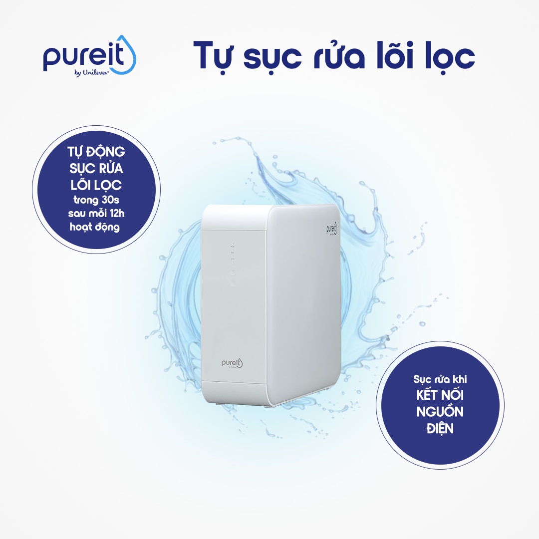 Máy lọc nước Pureit Delica Âm tủ bếp RO 18,000L UR5840 ,Hàng chính hãng