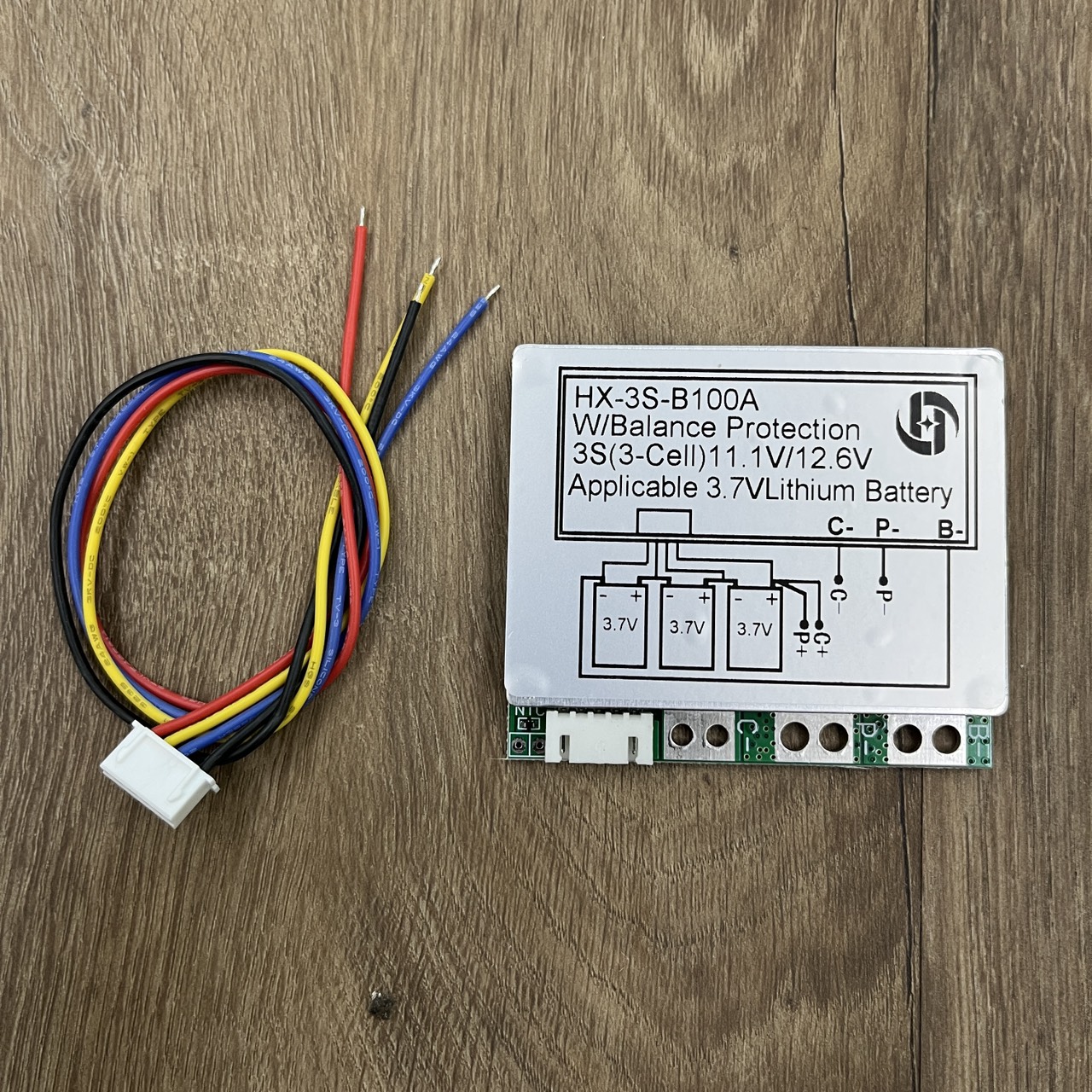 Hình ảnh Mạch sạc bảo vệ pin lithium 18650 3.7V HX-3S-B100A 11.1V/12.6V  và 3.2V HX-4S-B100A 12.8V/14.4V - hàng chính hãng