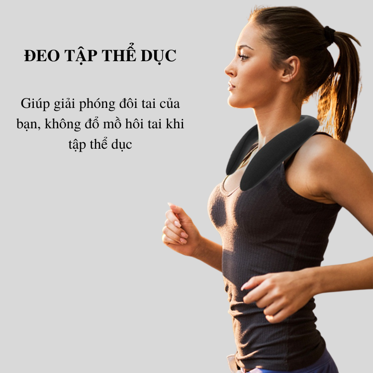 Loa Bluetooth Đeo Cổ G600 - Âm Thanh Vòm 3D Sống Động - Hỗ Trợ Nghe FM, Nghe Qua Thẻ Nhớ TF