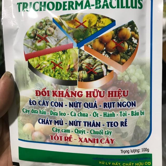 Chế phẩm hữu cơ vi sinh Trichoderma Bacilius gói 100g