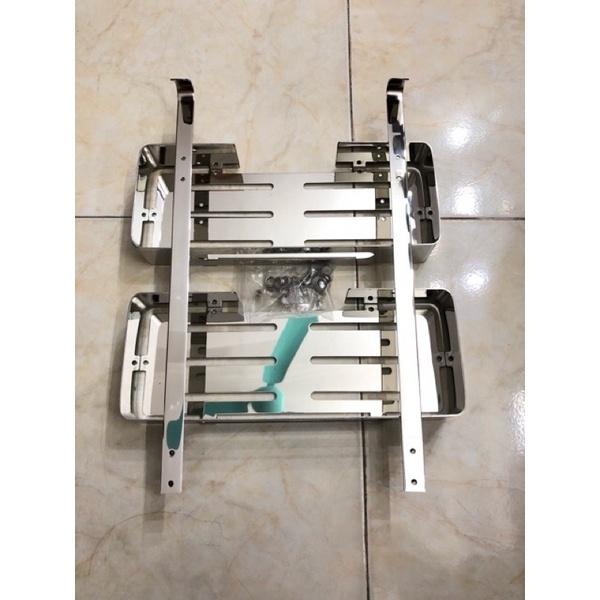 ️️ Kệ inox 304 2 tầng. kệ nhà tắm 304.kệ góc