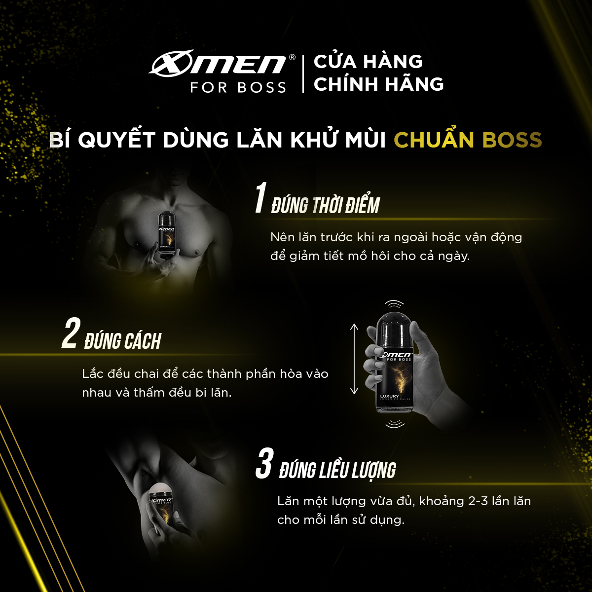 Combo 2 Lăn khử mùi X-Men For Boss 50ml Luxury