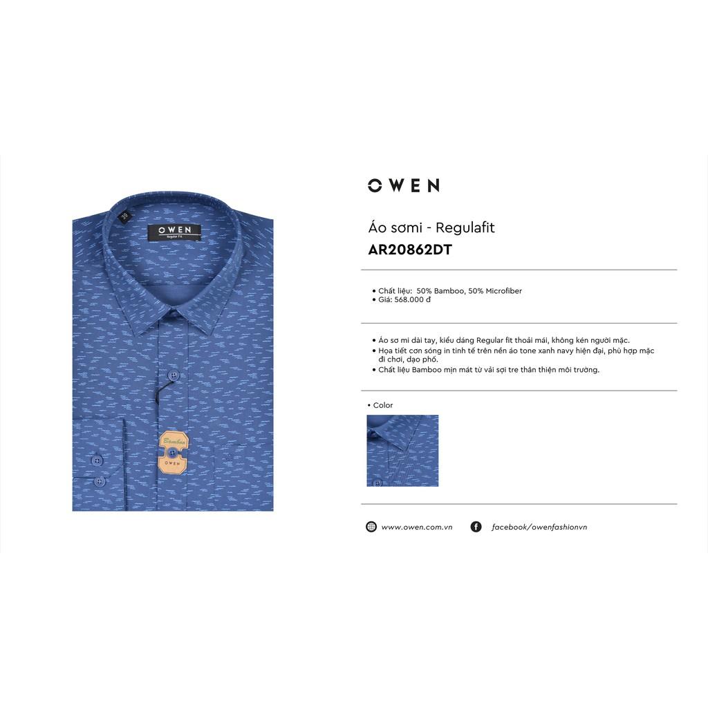 OWEN - Áo sơ mi dài tay Owen REGULAR FIT 20862 chất sợi tre