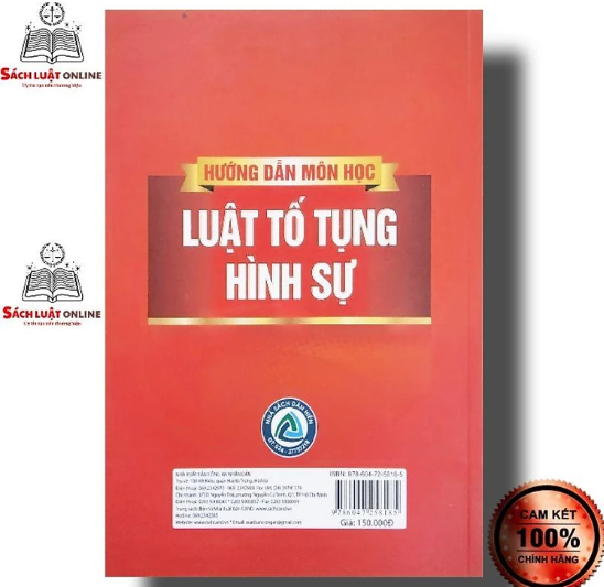 Sách - Hướng dẫn môn học Luật tố tụng hình sự
