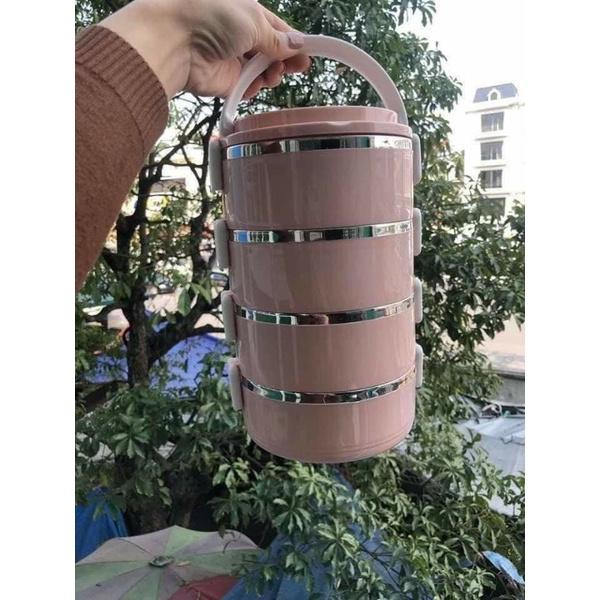 Cặp lồng giữ nhiệt lúa mạch 3 tầng