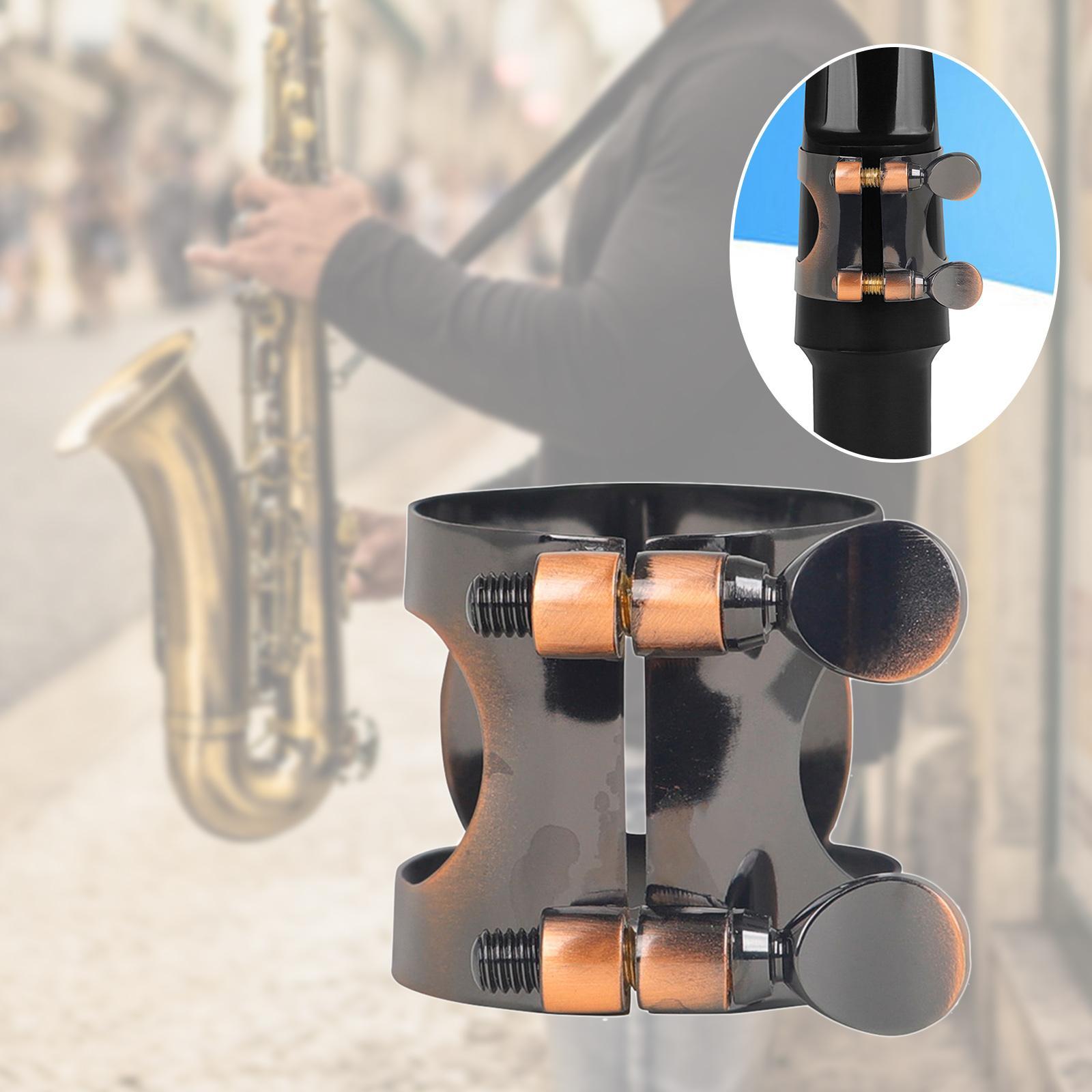 Professional Saxophone Ligature Adjustable Double Screws for Saxophone Sax