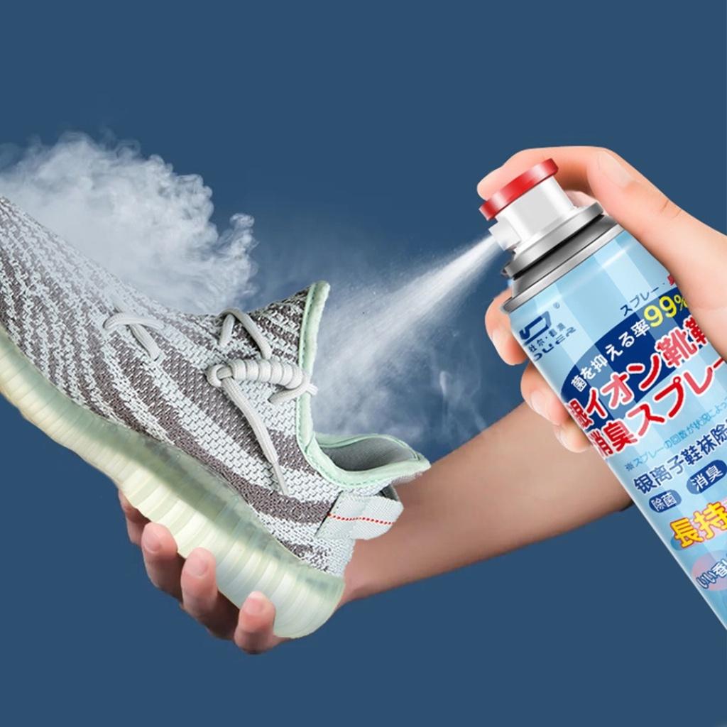 Xịt thơm khử mùi hôi giày dép, tất vớ hạn chế mùi hôi chân cho giày dép kháng khuẩn Nano bạc, giữ cho giày dép thơm lâu
