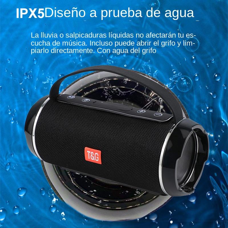Loa bluetooth không dây chống thấm chất lượng cao chất lượng âm thanh nhỏ Double Soundbar loa hộ gia đình Outdoor Loud loa siêu trầm màu: Xám