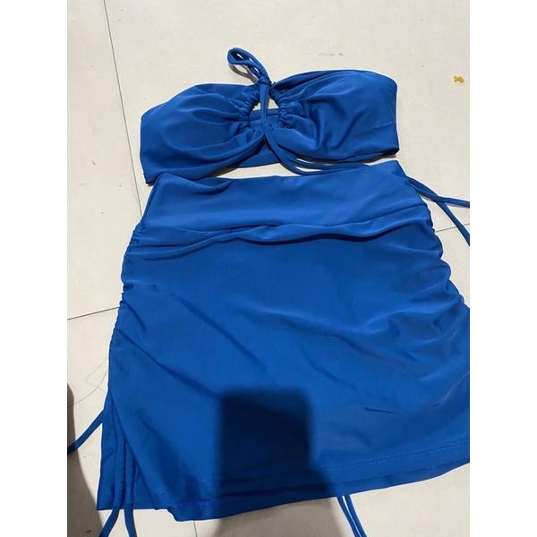 Bikini, Đồ Bơi Đi Biển Hai Mảnh Áo Buộc Dây Quần Rút Hai Bên Hông Rẻ Đẹp ODERI MS878