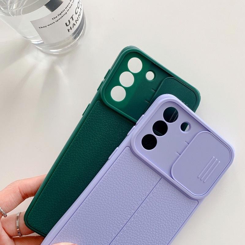 Ốp lưng dành cho Galaxy S21 FE, S20 FE, S21 Ultra mặt lưng nhám có nắp bảo vệ camera
