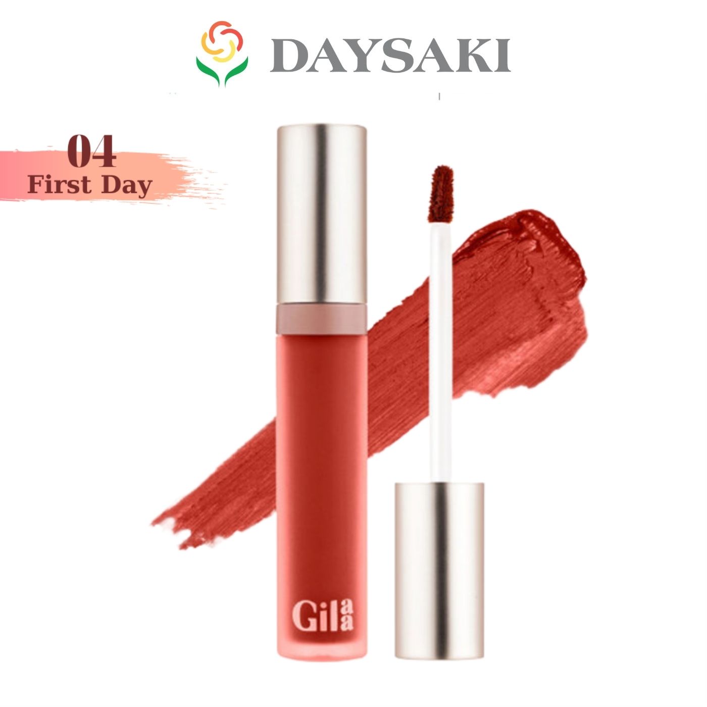 Gilaa Son Kem Siêu Lì, Lâu Trôi, Mịn Mượt Nhẹ Môi Long Wear Lip Cream 5g #4 Fisrt Day