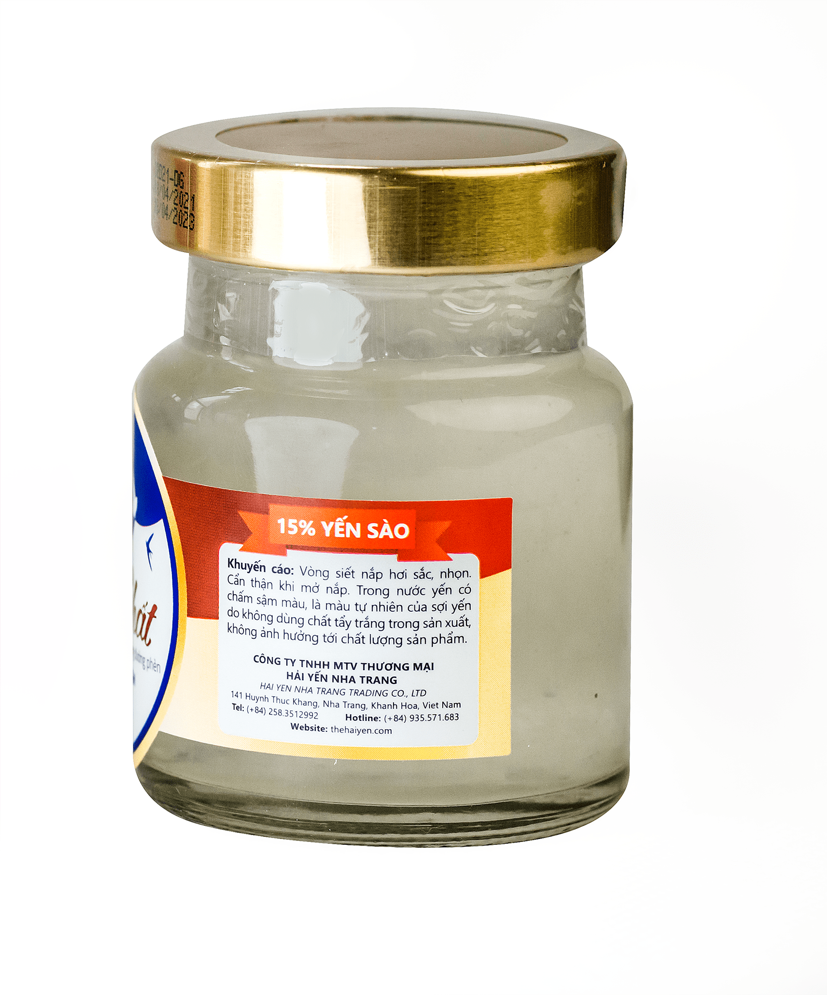 Yến hũ dinh dưỡng chưng đường phèn - Yến Chất Đỏ 15% TheHaiYen Lốc 5+1