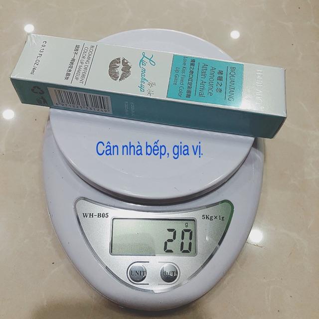 Cân tiểu ly cân được đến 5kg.