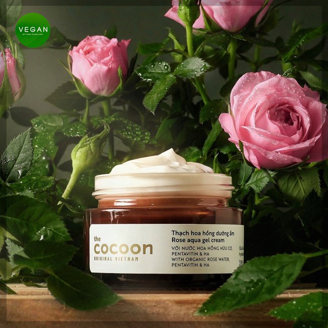 Kem Dưỡng Ẩm Dạng Thạch Từ Hoa Hồng The Cocoon Rose Aqua Gel Cream