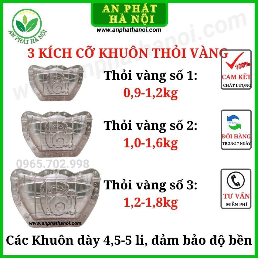 Khuôn Bưởi thỏi vàng số 1 - Khuôn tạo hình trái cây loại đẹp, dày, bền, in chữ nổi TÀI LỘC