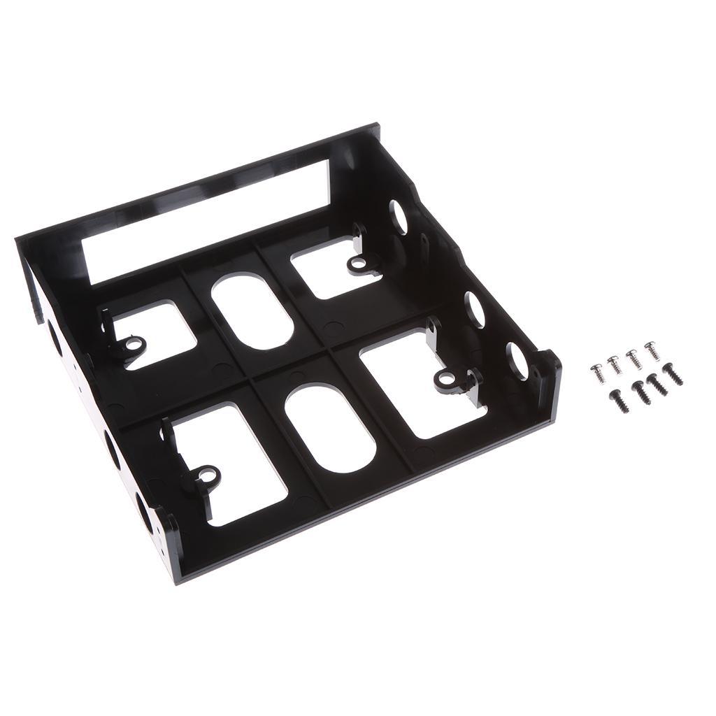 2x Hard Drive 3.5 to 2.5'' Computer Bay Drive Slot Mounting Bracket Stand
