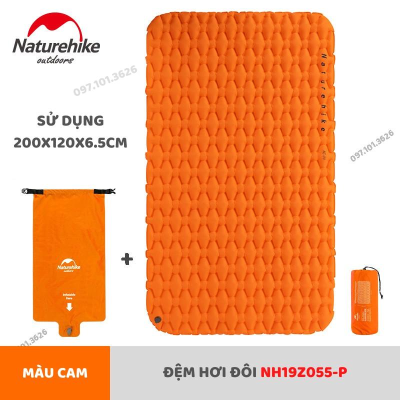 ĐỆM HƠI ĐÔI ĐI DÃ NGOẠI, CẮM TRẠI NATUREHIKE NH19Z055-P