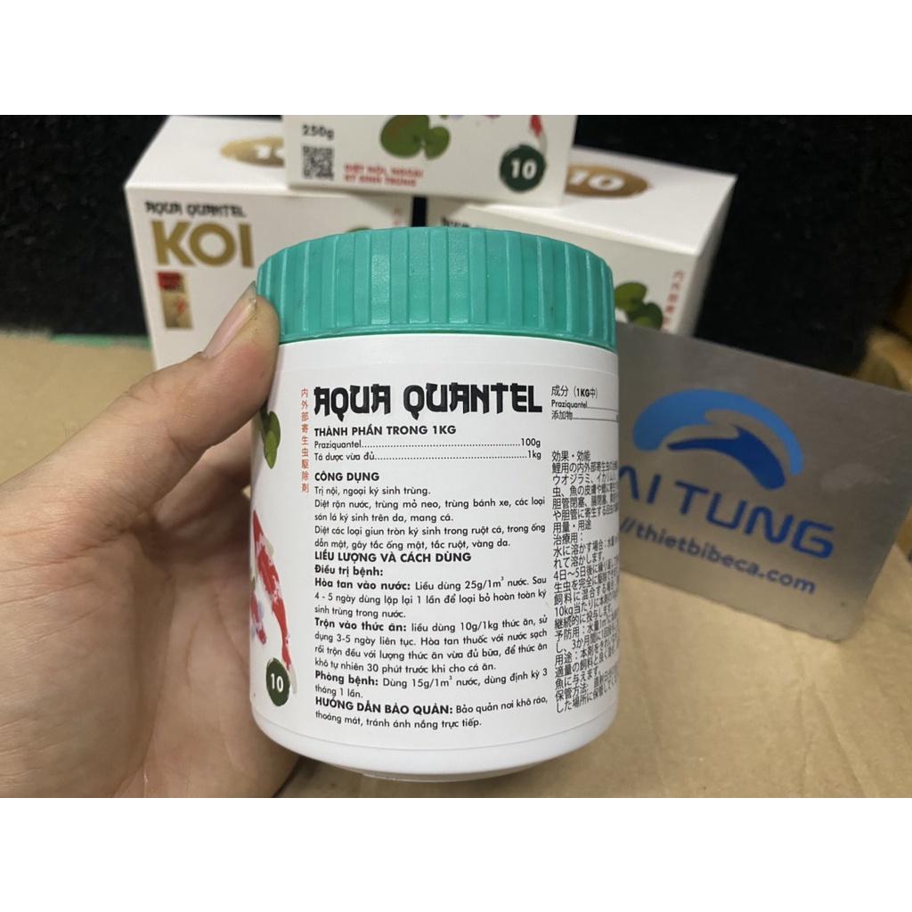 Chế phẩm số 10 - Trị rận nước, trùng mỏ neo, sán mang, nội ngoại ký sinh trùng AQUA QUANTEL lọ 250g-dành cho koi