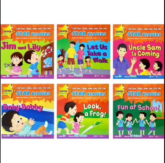 Bộ Sách Tập Đọc Tiếng Anh Cho Trẻ Em - Star Readers (Bộ 6 Cuốn)