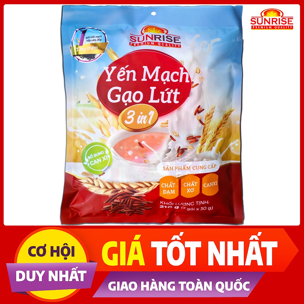 Ngũ cốc yến mạch gạo lứt gói 210g