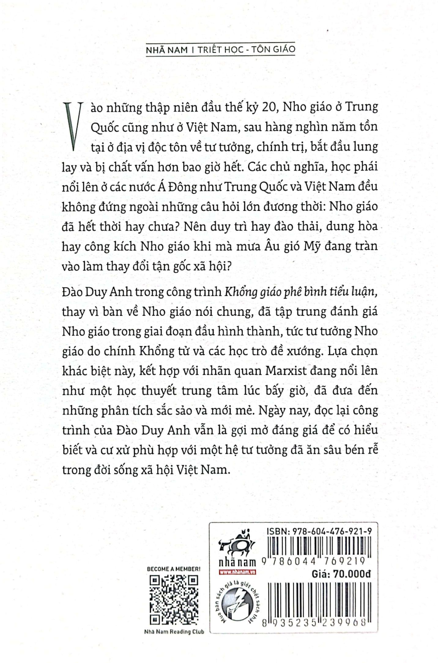 Khổng Giáo Phê Bình Tiểu Luận