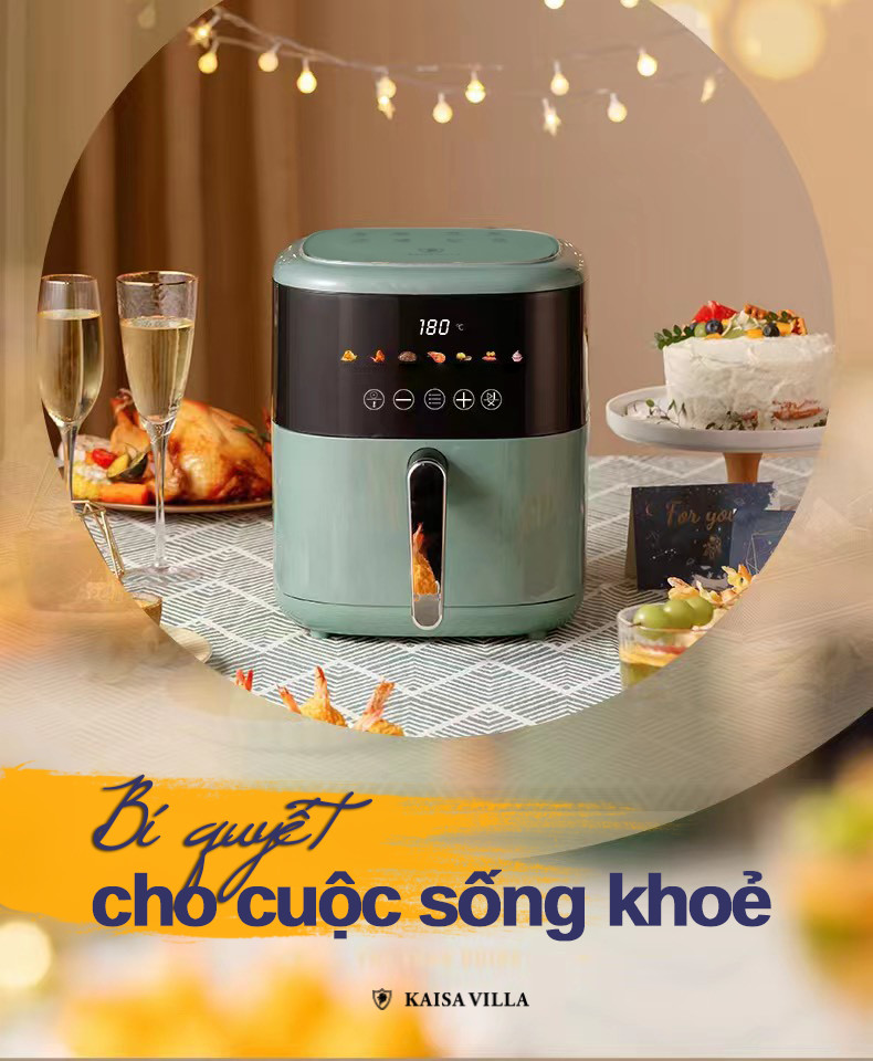 Nồi chiên không dầu điện tử Kaisa Villa JD-8134 - Hàng chính hãng