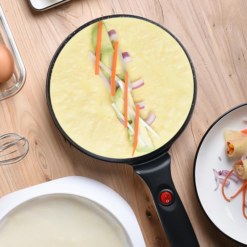 Máy Làm Bánh Dạng Chảo Chuyên Làm Bánh Pancake Tặng Kèm Đĩa Và Đầu Khuấy Bột