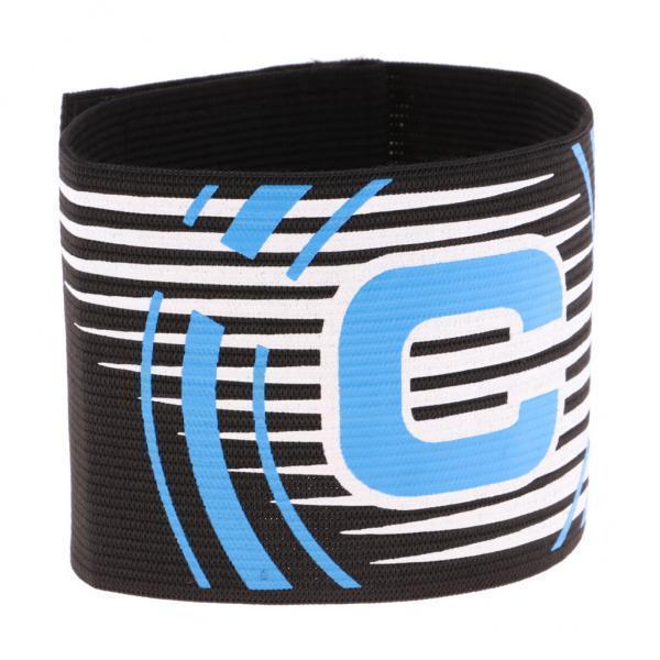 3-5pack Captain Armband Football Soccer Sports Adjustable Arm Bands Black