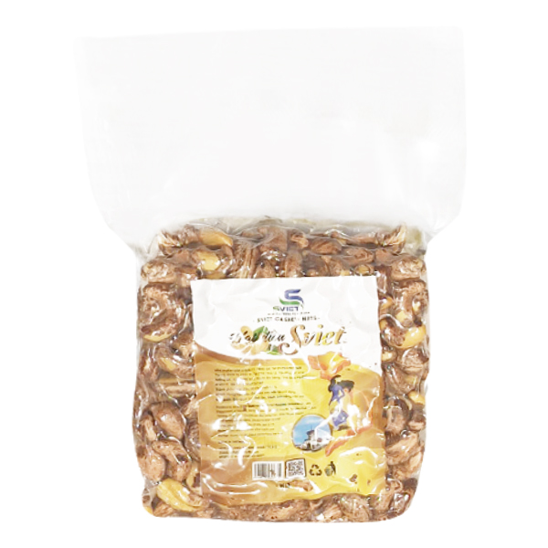 Hạt Điều Vỏ Lụa Rang Muối SVIET (1kg / Túi Hút Chân Không)