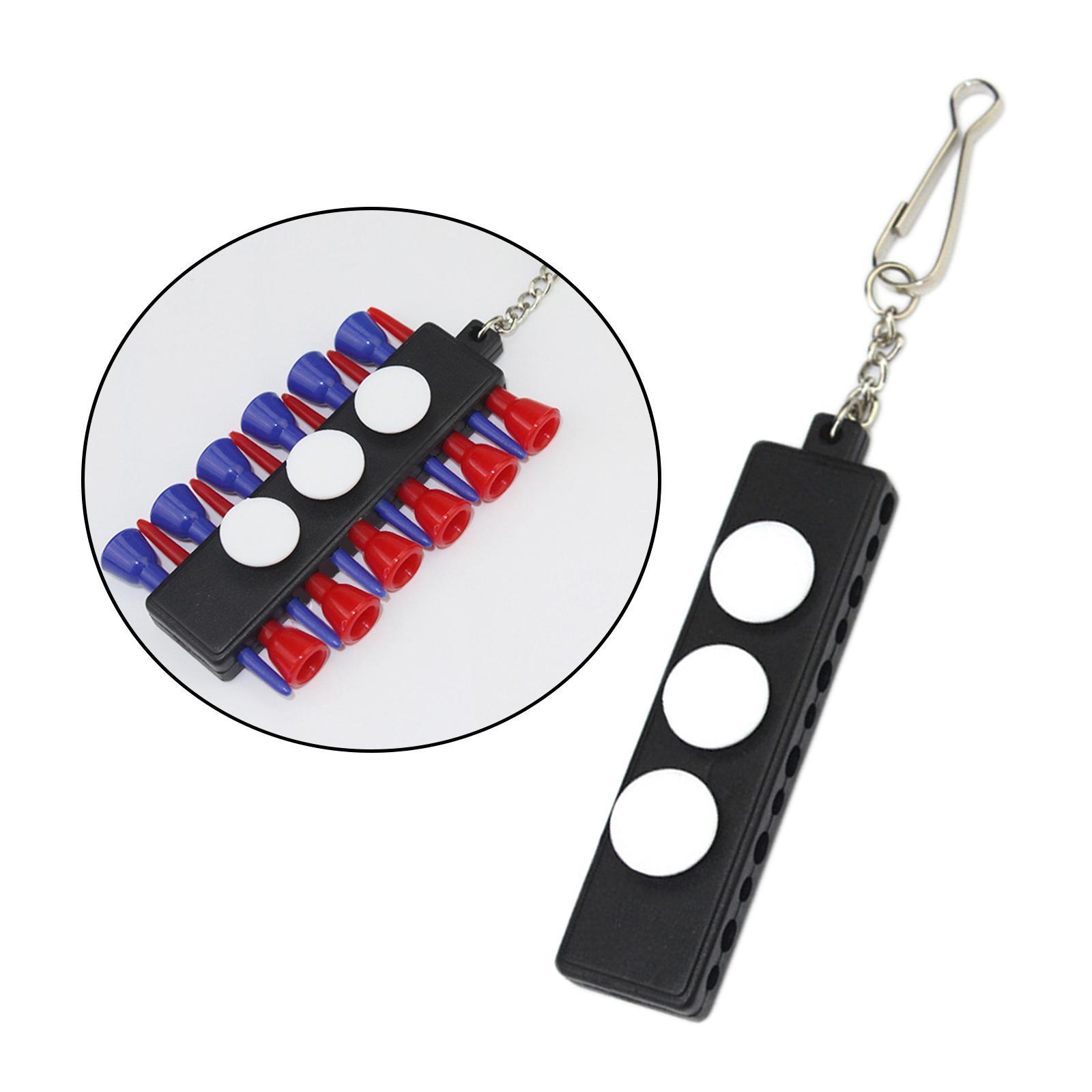 Golf Tee Holder Carrier with 12 Golf Tees and  Markers Men
