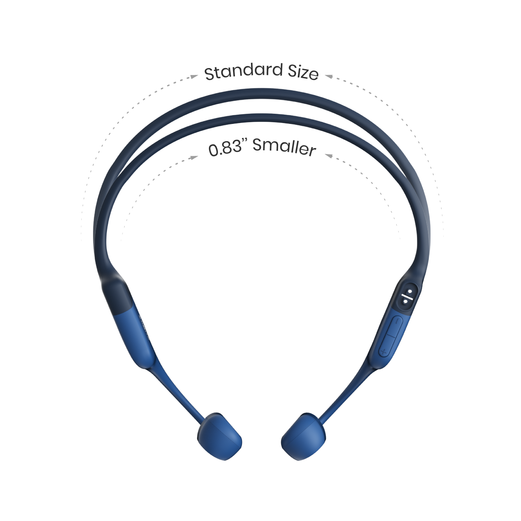 Tai Nghe Bluetooth Thể Thao Dẫn Truyền Âm Thanh Qua Xương SHOKZ OPEN RUN MINI S803 Màu Xanh - Hàng Chính Hãng