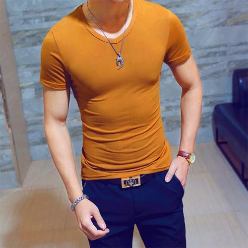️️ Áo thun nam tay ngắn cổ tim vải cotton mềm mịn Nhiều màu đủ size