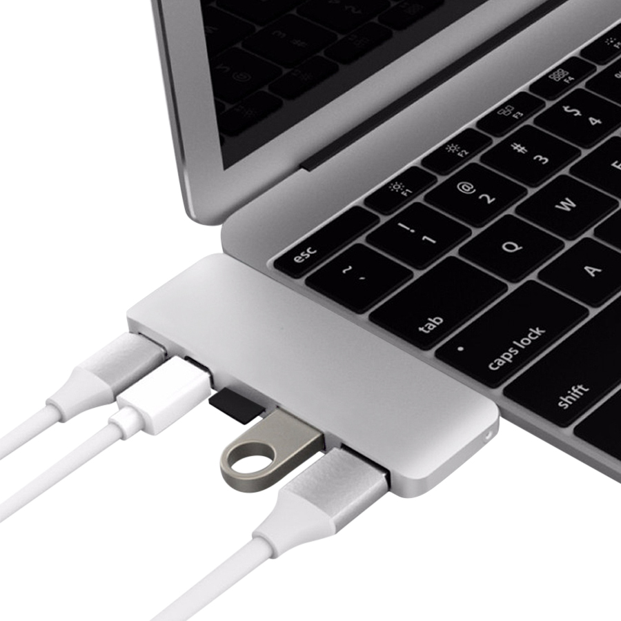 Cổng Chuyển HyperDrive USB-C Hub With Mini DisplayPort For MacBook Pro 2016 / 2017, MacBook 12&quot; - Hàng Chính Hãng