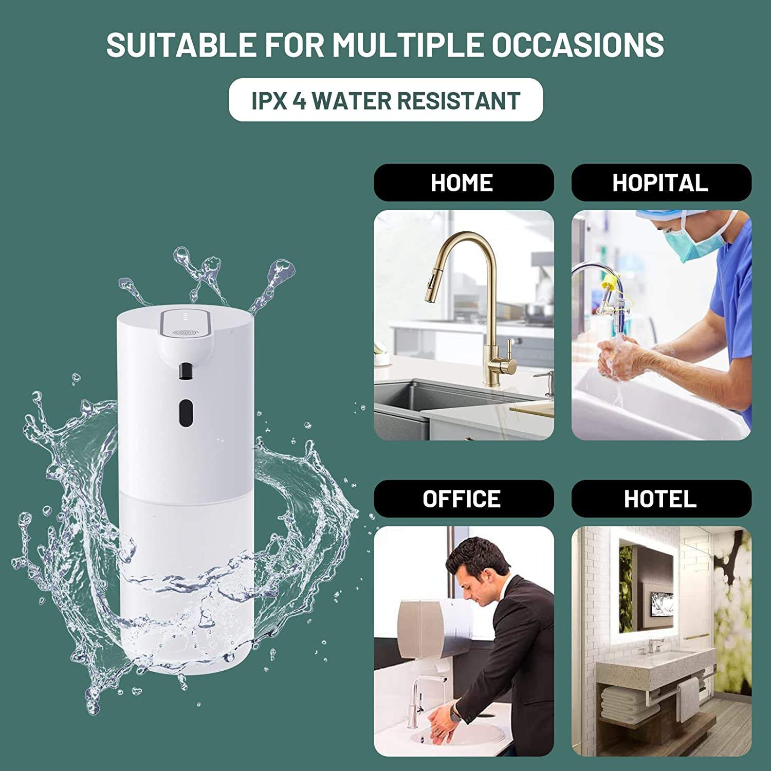 Máy Nhả Nước Rửa Chén Xà Phòng Cảm Biến Tự Động Auto SoapTECHHOME RS-P8