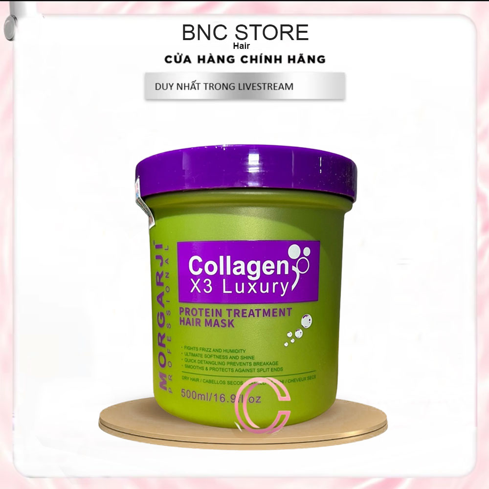 Kem Hấp Ủ Tóc Mềm Mượt MORGARJI HAIR MASK 500ML Phục Hồi Tóc Thẳng Mượt, Chắc Khỏe Thơm Lâu