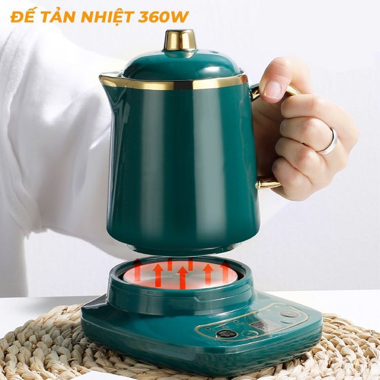 Nồi chưng yến cách thủy, nấu cháo, nồi hầm đa năng dung tích 800ml PHIÊN BẢN TIẾNG VIỆT