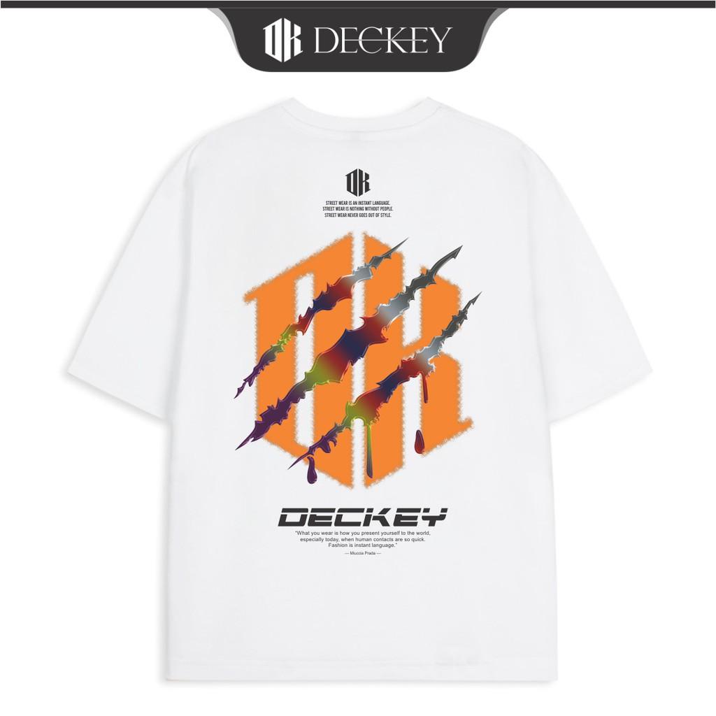Áo Thun Cotton Unisex Nam Nữ Form Rộng DECKEY SCRATCH