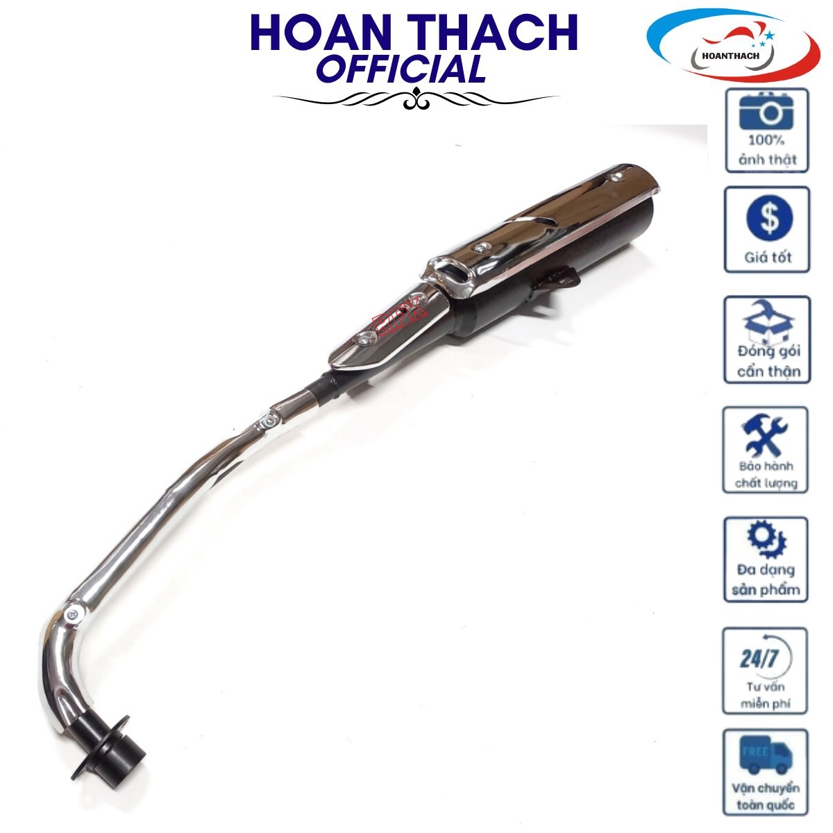 Ống Pô Cho Xe Máy Sirius Mẫu Mới Jupiter (Hộp) HOANTHACH SP001330