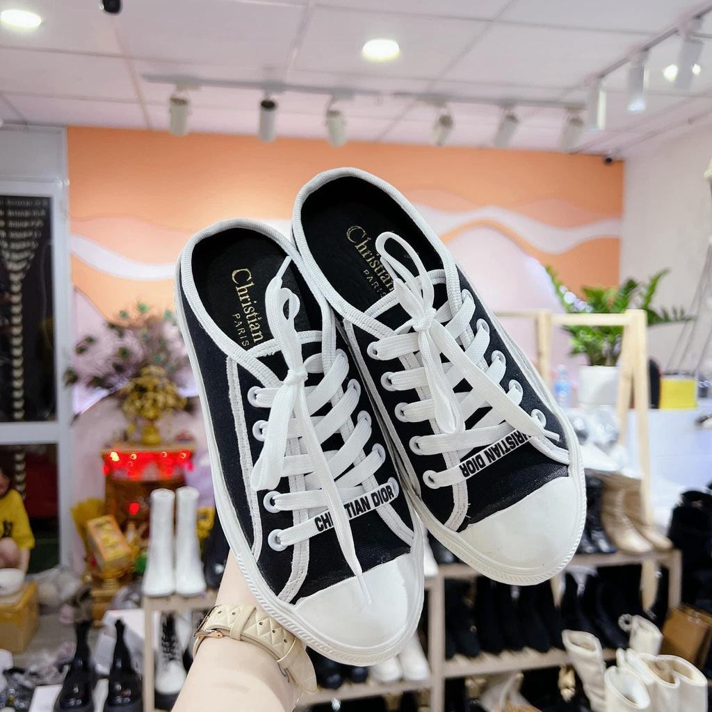 Giày cao gót nữ đế vuông hậu 2 quai 7 phân, giày sandal 7 phân quai ngọc hottrend