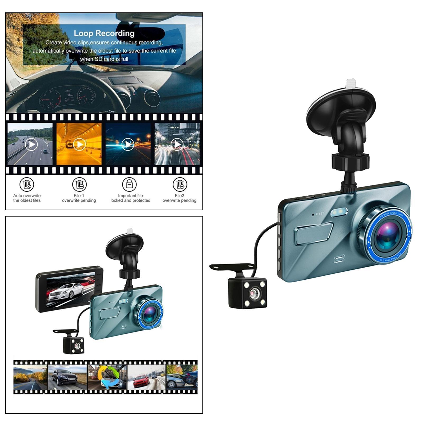 4'' Camera 1080P Car DVR Video Cam Night