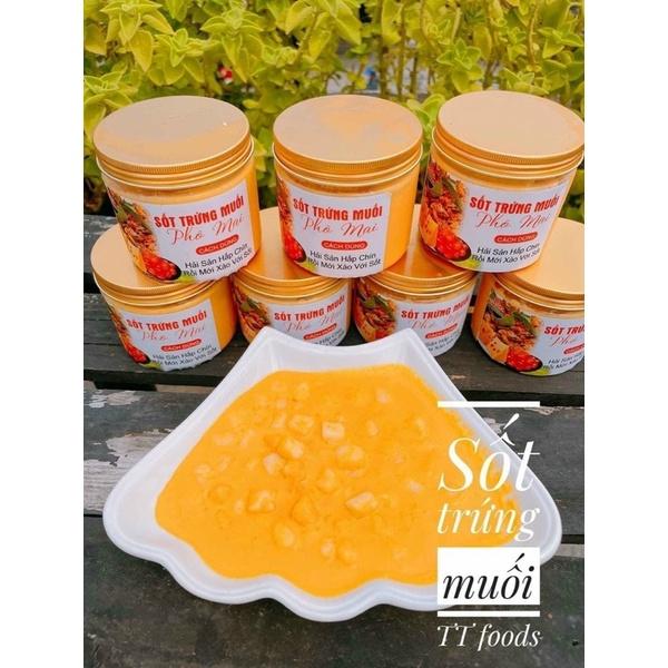 Sốt trứng muối phô mai sẵn gia vị chế biến hải sản chấm thịt bò - 400g