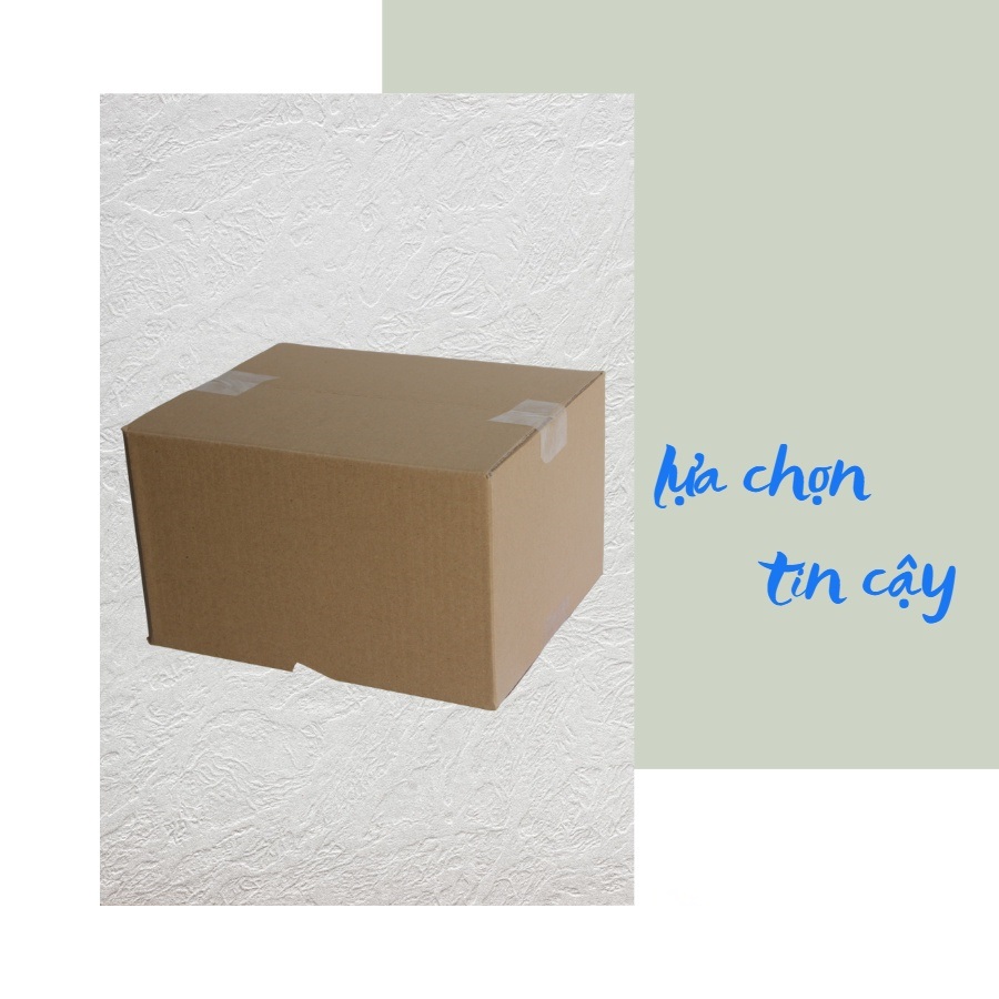 Combo 20 Hộp Bìa Giấy Gói Hàng Hộp Bìa Carton Dày Dặn Chắc Chắn Kích Thước 25x25x10cm
